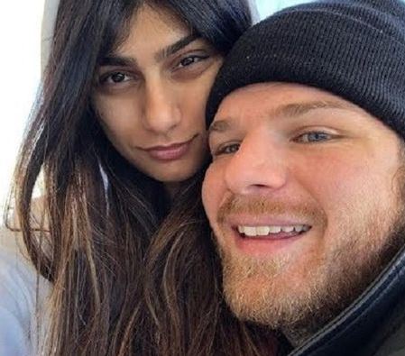 Robert Sandberg with his ex-wife Mia Khalifa